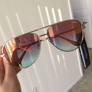 QUAY X DESI Highkey Mini (ROSE/CPRFD) Sunglasses